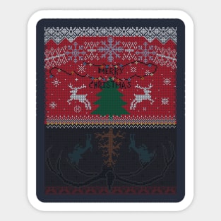 Stranger Things Christmas in the Upside Down Sticker